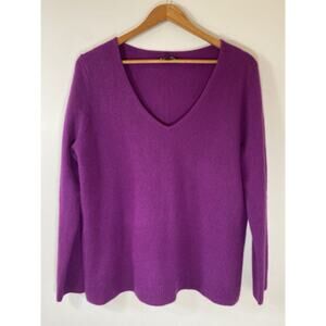 NWOT 41 Hawthorn Sweater Womens XL 100% Cashmere V Neck Long Sleeve Luxury